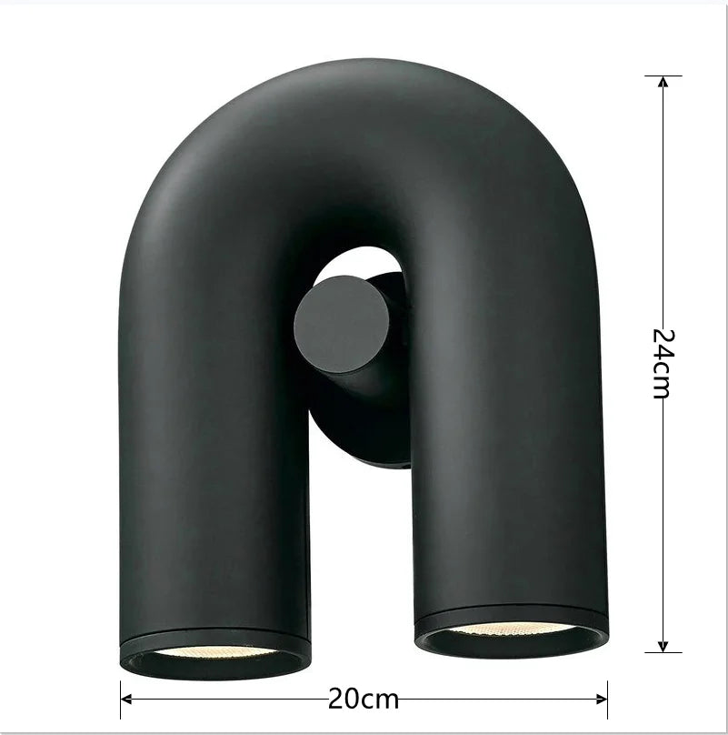 Modern U-Shaped Chandelier Minimalist Pendant Lamp for Kid's Rooms, Living Room & Bedroom Decor