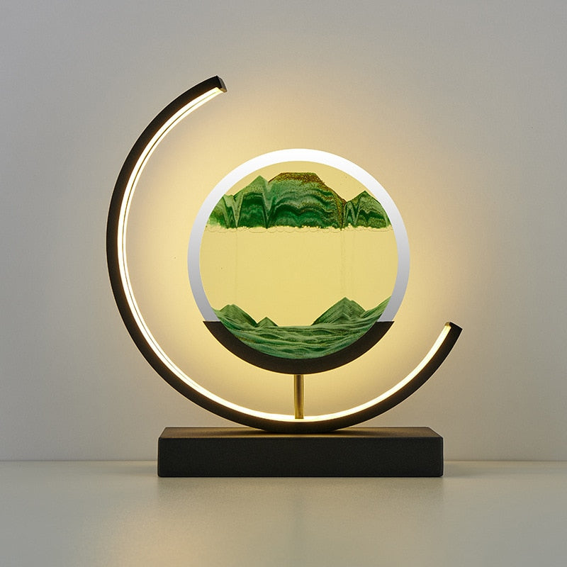 Luxurious LED Quicksand Table Lamp