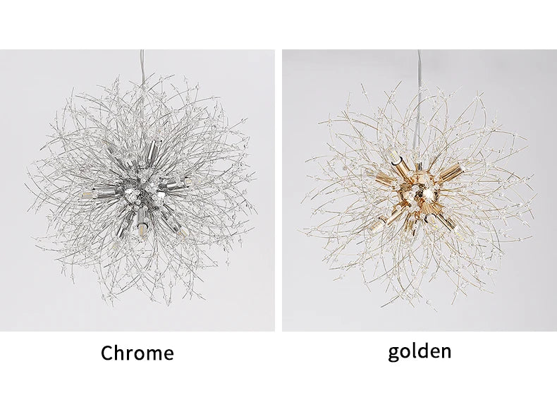 Dandelion Crystal Chandelier – Perfect for Stylish Bedrooms & Dining Areas!
