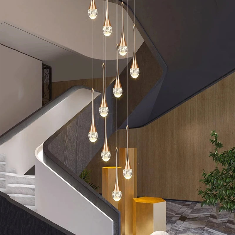 Nordic Crystal Pendant Lamp Elegant Hanging Light Chandelier for Modern Interiors