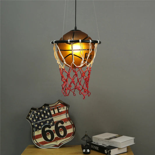 Cool Basketball Hanging Lamp Perfect for Kids’ Bedroom & Playroom