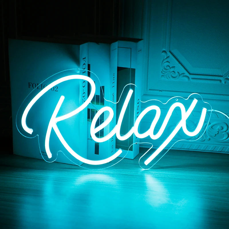 Chill Vibes Only: Relax LED Neon Sign for Your Space!