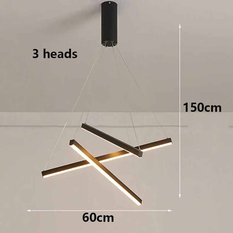 Modern Ceiling Chandelier Elegant Hanging Light Fixture for Dining & Living Room Decor