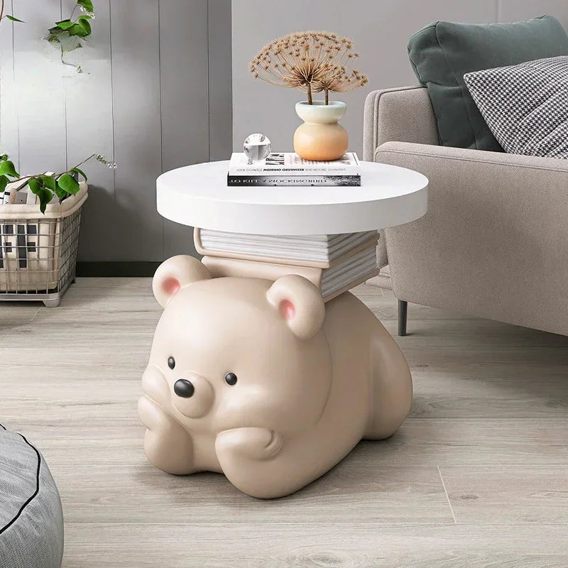 Modern Circular Side Table for Living Room - Compact and Stylish