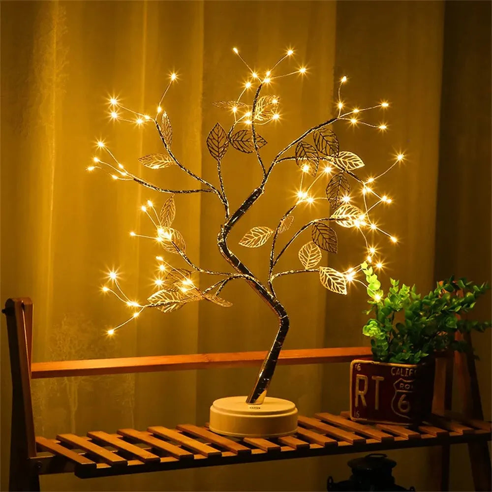 LED Fairy Night Light Table Tree Lamp