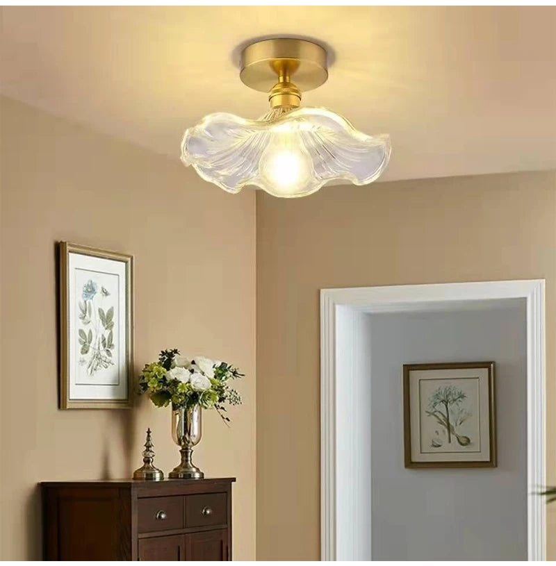 Brighten Up Your Space: Vibrant LED Pendant Light with Colorful Glass & Copper - Perfect for Bedrooms, Living Rooms, and Bars