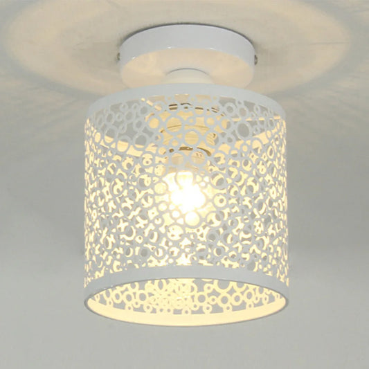 Metal Wire Cage Hanging Lamp for Dining Room, Kitchen & More