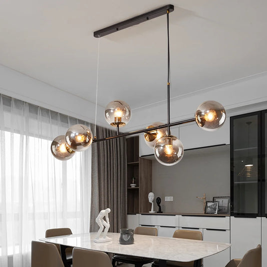 Floating Glass Ball Hanging Light for Dining & Kitchen