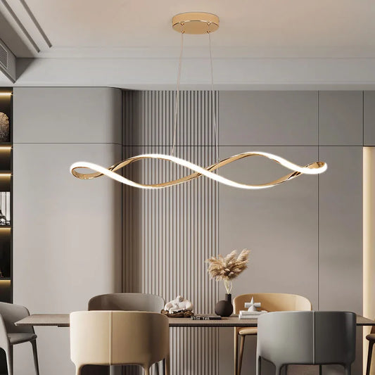 Sleek Modern Chandelier for Kitchen & Dining
