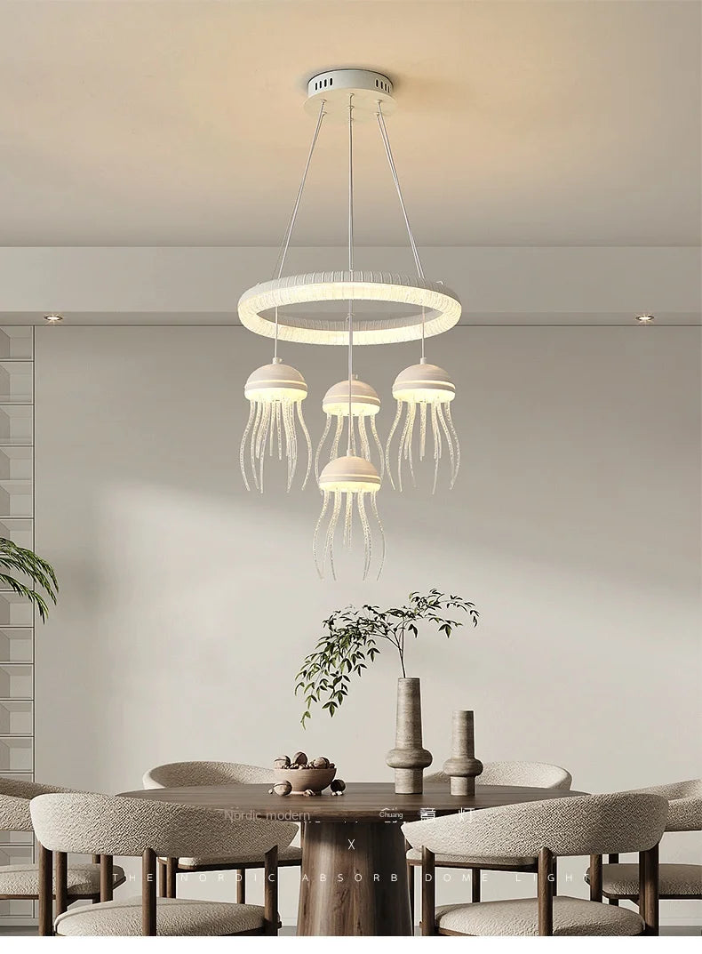 Jellyfish LED Chandelier Lighting Piece for Restaurants & Bars