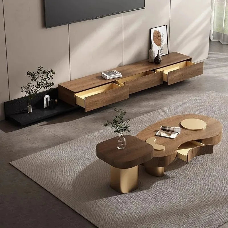 Wabi-Sabi Inspired Irregular Coffee Table – The Perfect Blend of Art & Function