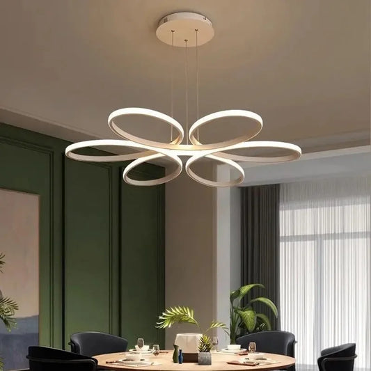 Sleek & Contemporary LED Chandelier for Living Room & Bedroom