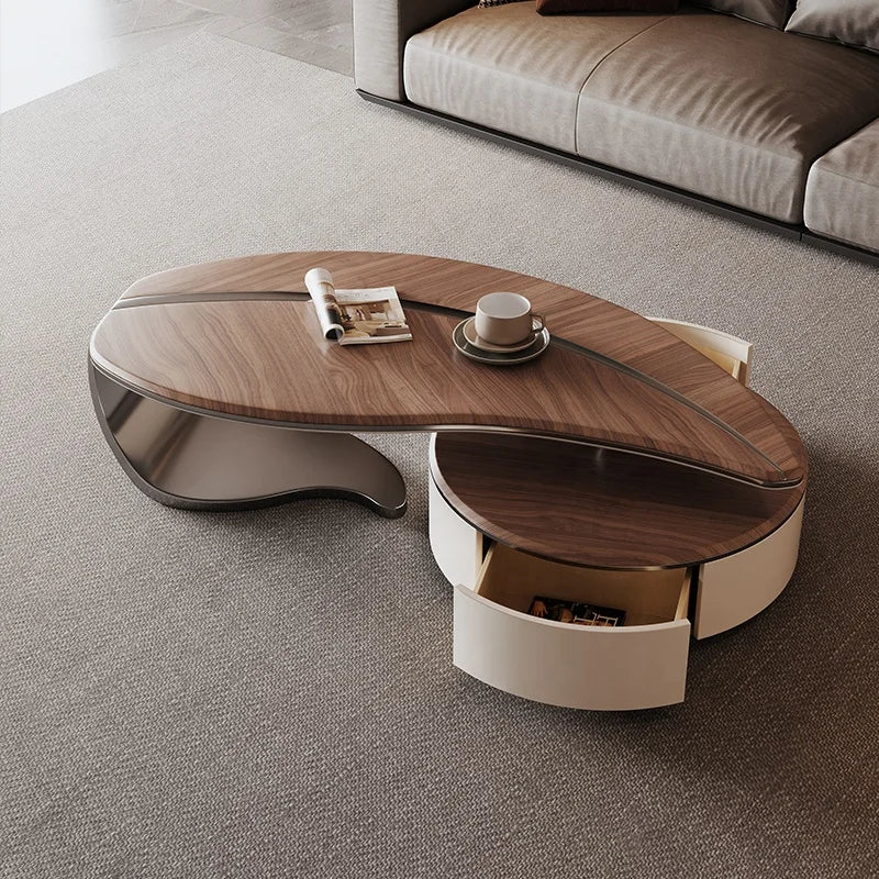 Light Luxury Solid Wood Coffee Table for Your Living Room