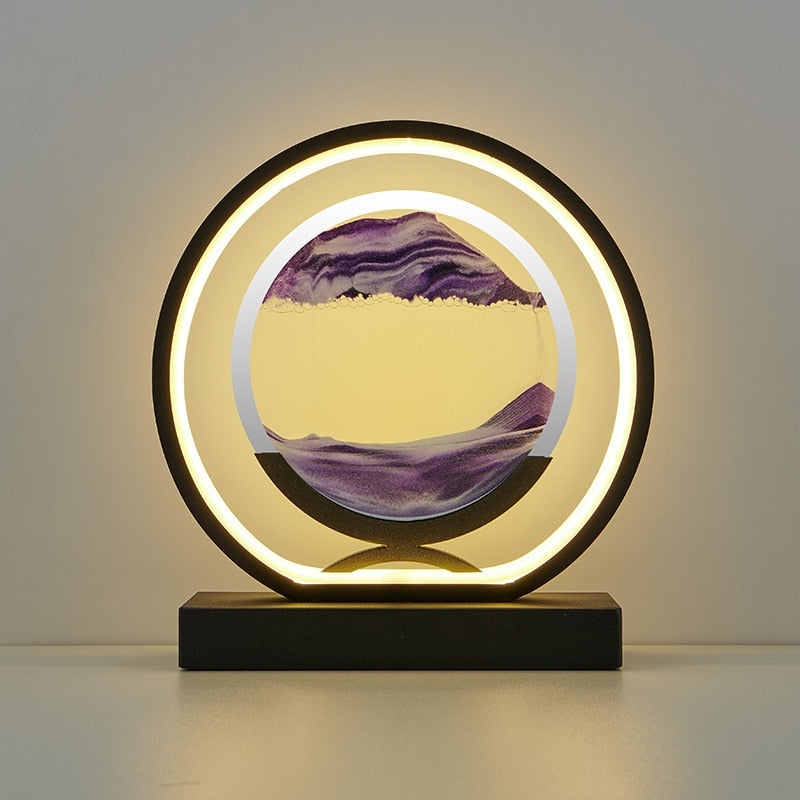 Luxurious LED Quicksand Table Lamp