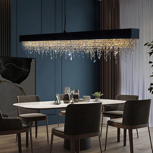 LED Crystal Chandeliers for Modern Dining & Kitchen Interiors