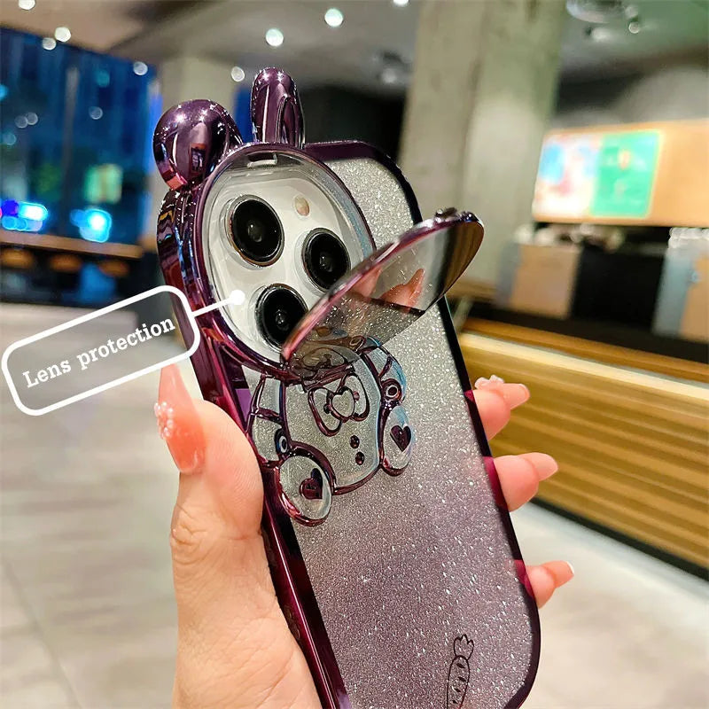 Glow Up Your iPhone 16 Pro Max with the Space Rabbit Glitter Soft Case