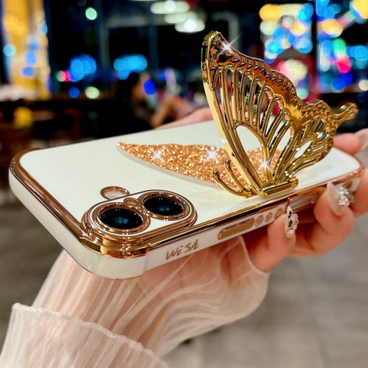 Luxury Butterfly iPhone Case With Stand For iPhone 12 - 16 Pro Max!