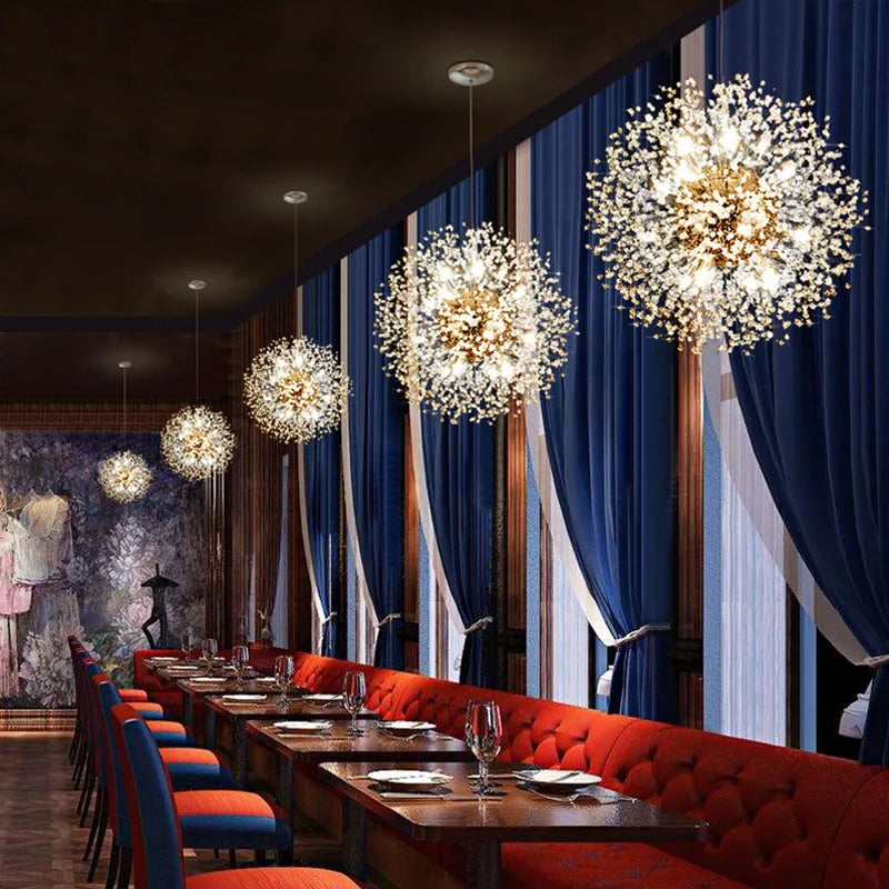 Dandelion Crystal Chandelier – Perfect for Stylish Bedrooms & Dining Areas!