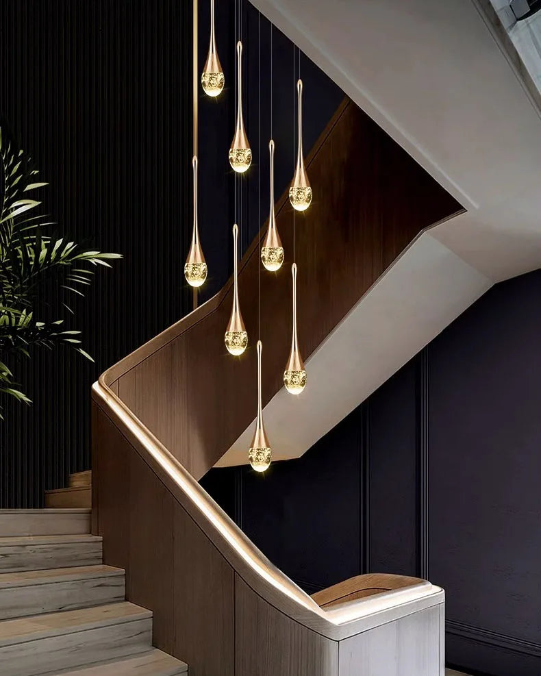 Nordic Crystal Pendant Lamp Elegant Hanging Light Chandelier for Modern Interiors