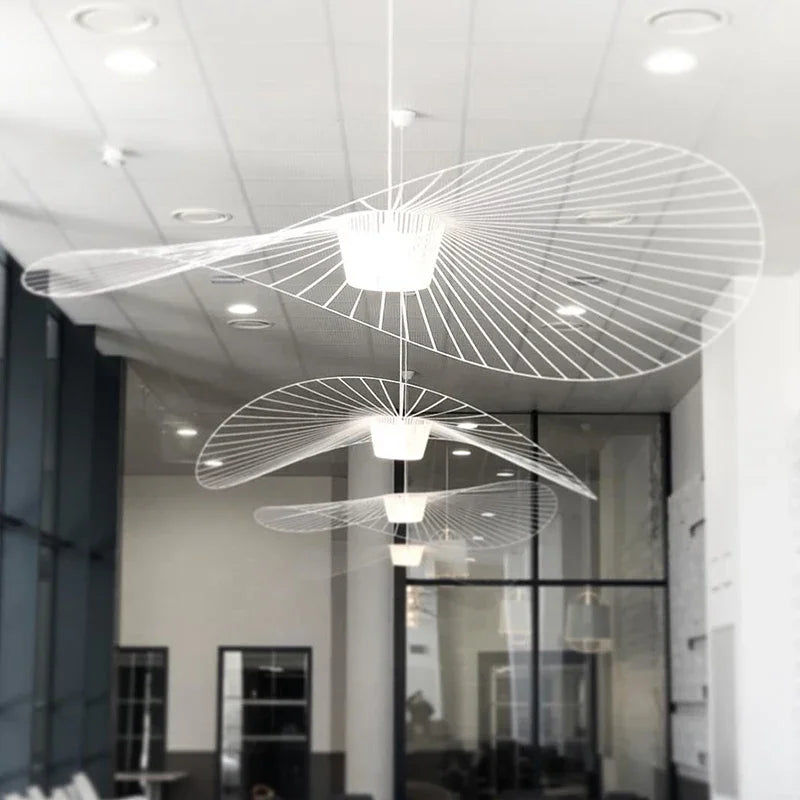 Creative Straw Hat LED Pendant Light Modern Chandelier for Living Room, Bedroom & Restaurant