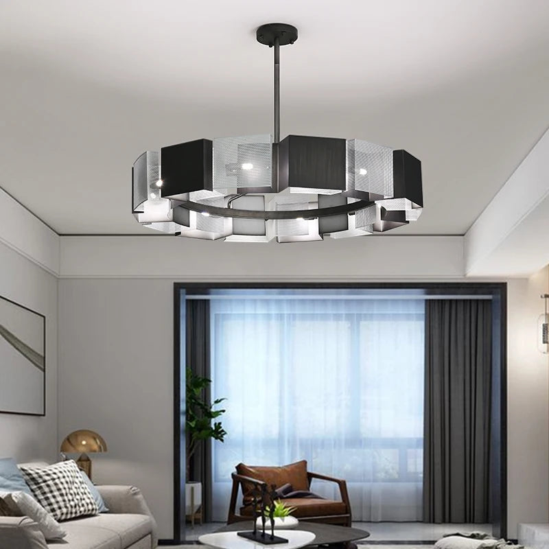 Modern Honeycomb Chandelier Luxury LED Pendant Light for Living Room & Bedroom