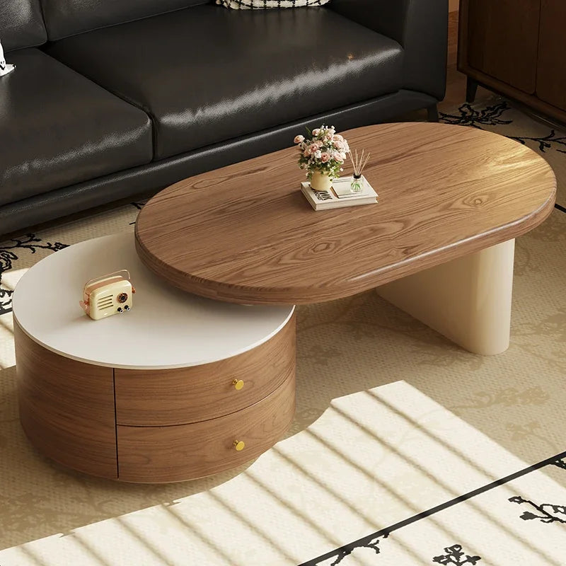 Trendy Modern Coffee Table Luxury Storage Centerpiece for Contemporary Homes