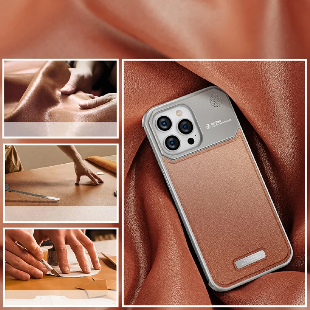 Luxury Meets Aromatherapy: Elegant Aluminum Alloy Perfume Infusion Phone Case for iPhone 15, 14, & 13 Pro Max!
