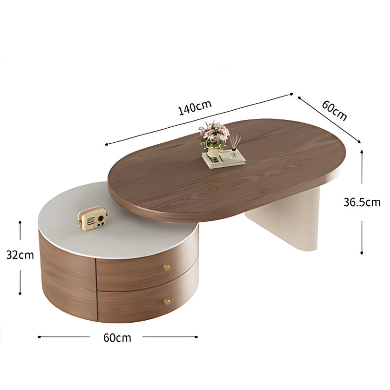 Trendy Modern Coffee Table Luxury Storage Centerpiece for Contemporary Homes