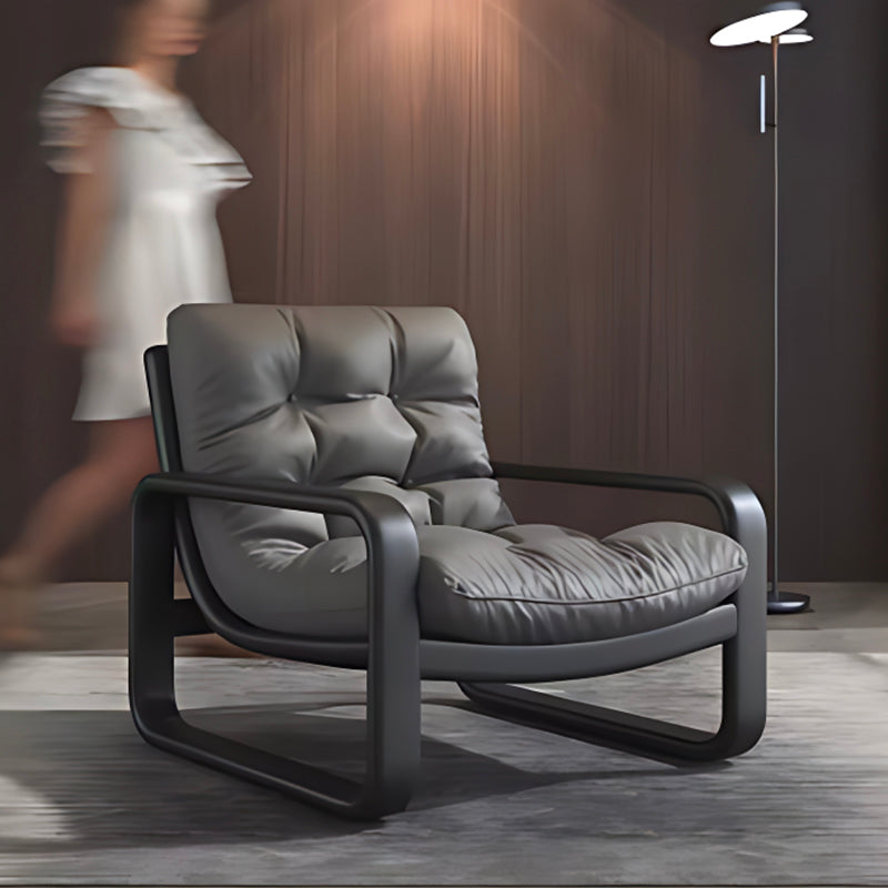 Luxury Designer Armchair Refined Scandinavian Wooden Chair for Contemporary Living Rooms