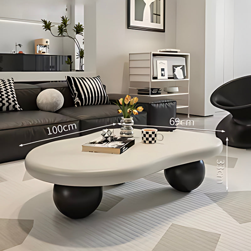 Stylish Cloud Coffee Table – Modern Cream Dining & Living Room Accent Table