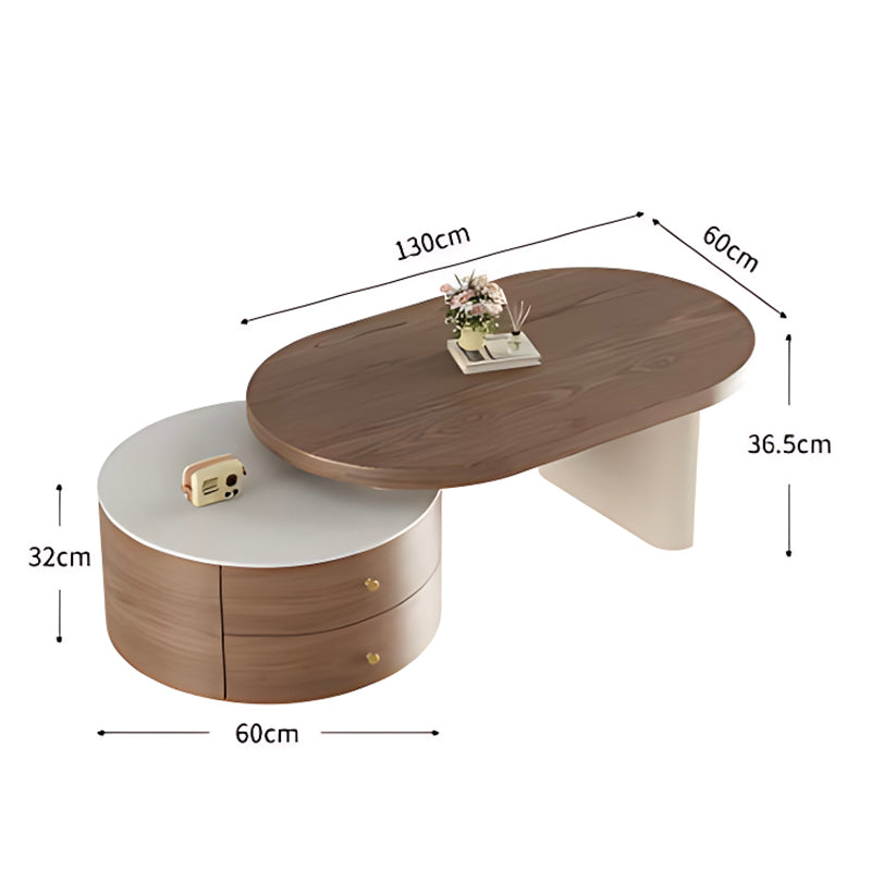 Trendy Modern Coffee Table Luxury Storage Centerpiece for Contemporary Homes