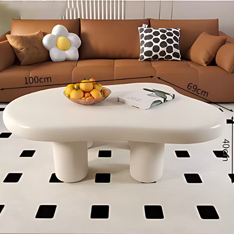 Stylish Cloud Coffee Table – Modern Cream Dining & Living Room Accent Table