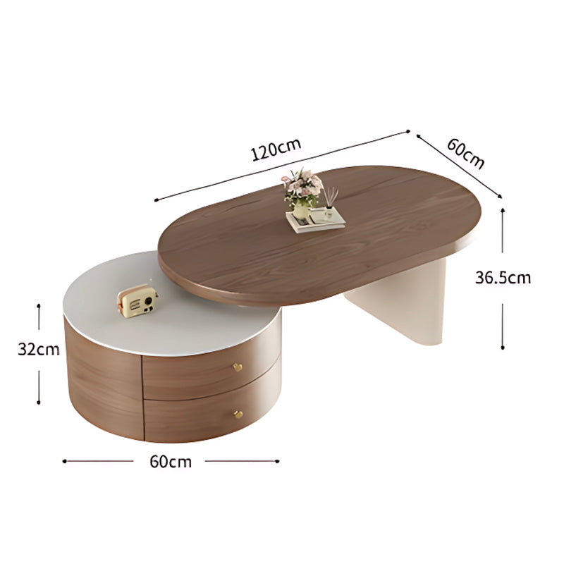 Trendy Modern Coffee Table Luxury Storage Centerpiece for Contemporary Homes