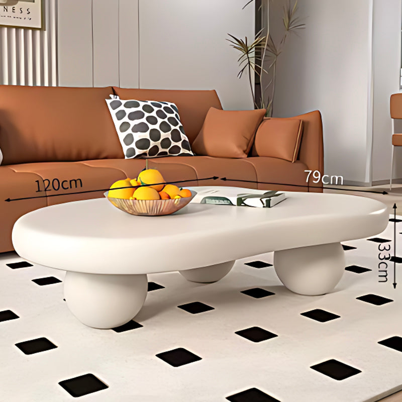 Stylish Cloud Coffee Table – Modern Cream Dining & Living Room Accent Table