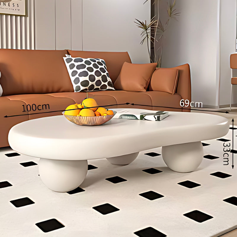 Stylish Cloud Coffee Table – Modern Cream Dining & Living Room Accent Table