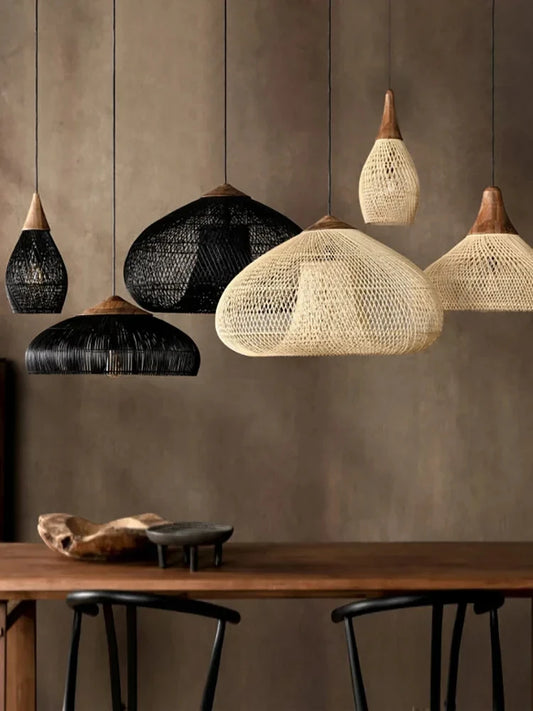 Nature Feel Handwoven Rattan Chandelier for Every Room