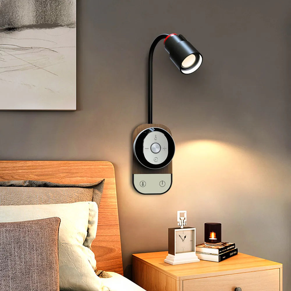 LED Bedside Wall Lamp Multifunctional Night Light