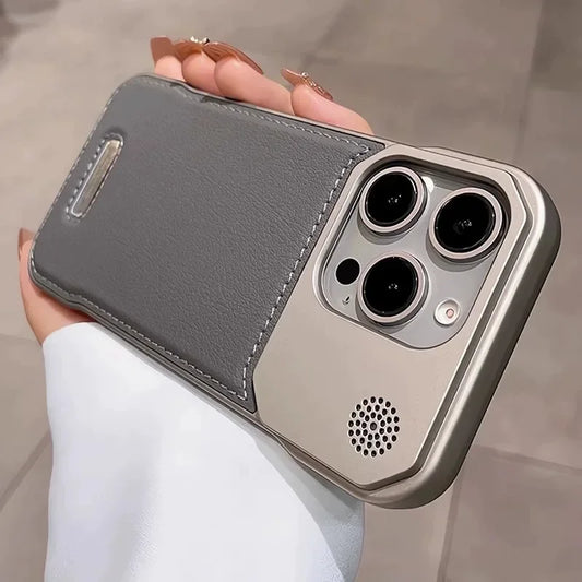 MagSafe Aromatherapy Leather Case – Business-Style Magnetic Armor Cover for iPhone 17/16/15/14/13/12/11 Pro Max