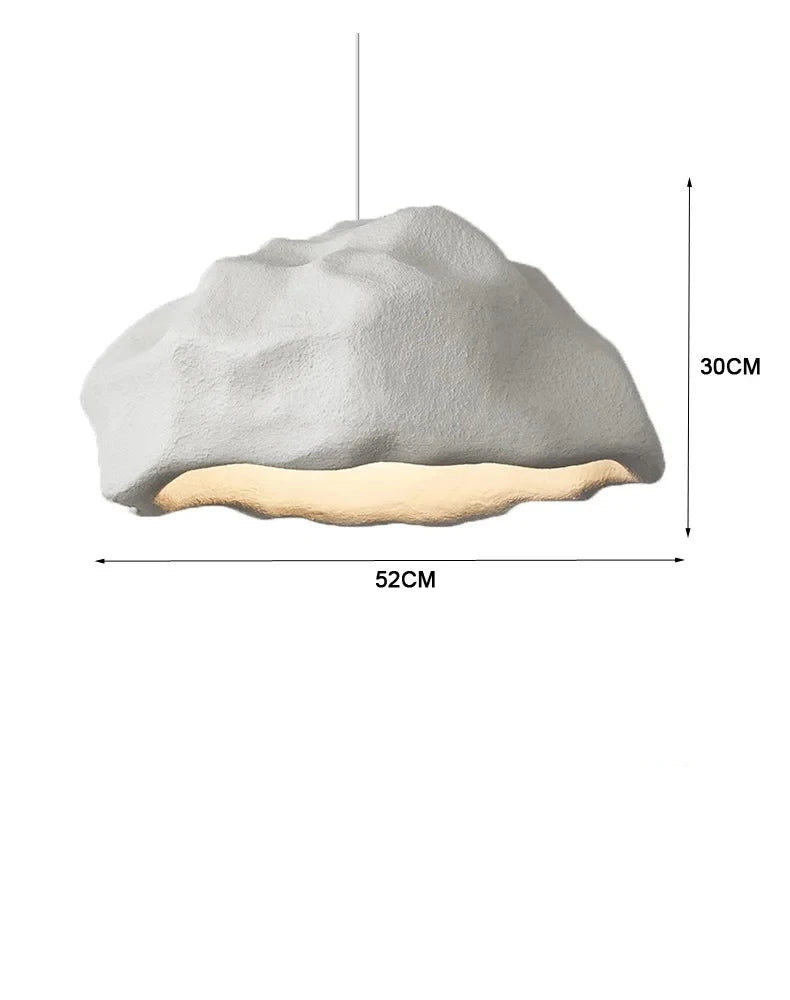 Wabi Sabi LED Pendant Lights With Minimalist Grey & White Hanging Lamps for Living Room, Modern Homes & Restaurants