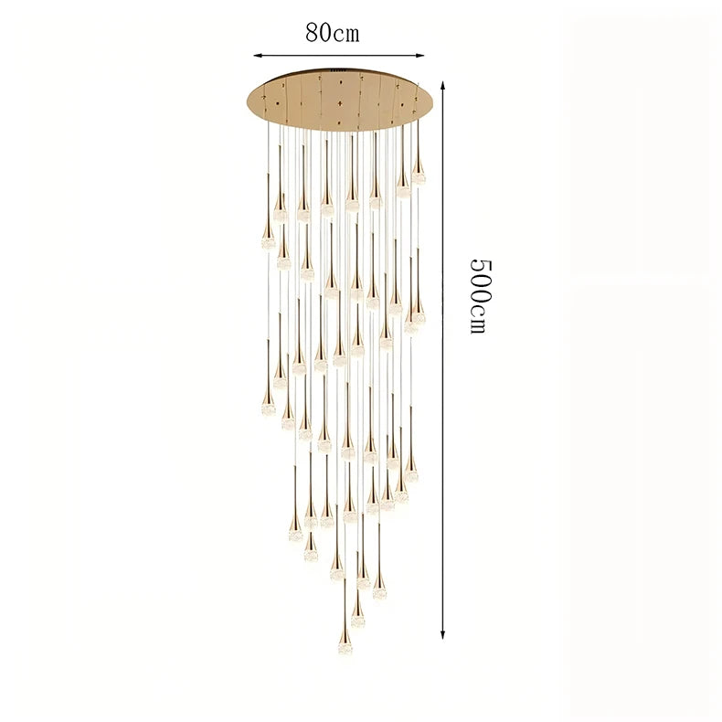 Nordic Crystal Pendant Lamp Elegant Hanging Light Chandelier for Modern Interiors