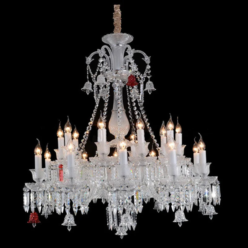 Grand Crystal Chandelier for Hotel Lobbies & Luxury Living Rooms