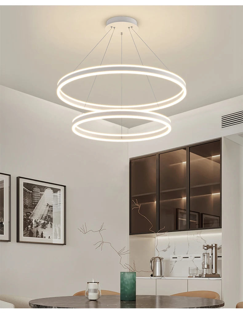 Modern LED Chandelier – Sleek Round & Square Designs for Living Rooms, Dining Rooms & Bedrooms