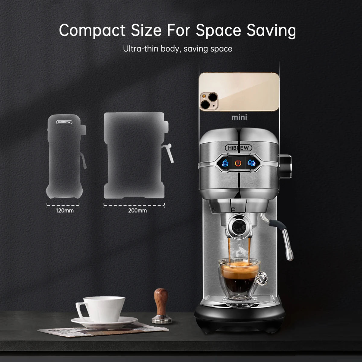 Semi Automatic Super Slim Coffee Maker