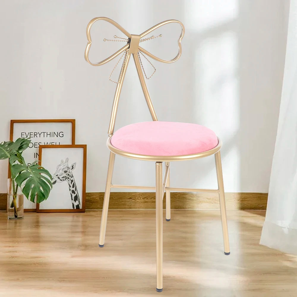 Luxury Minimalist Makeup Butterfly Vanity Stool