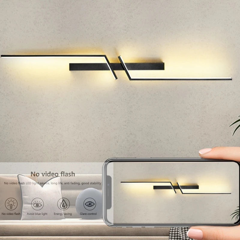 Modern Minimalist Creative Strip Led Wall Light