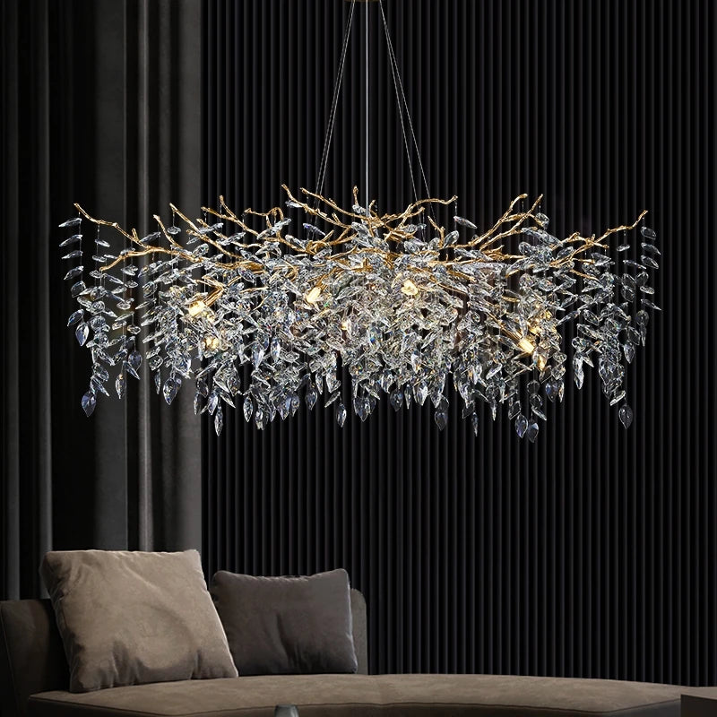 Silver Gold Chandeliers with Sparkling Crystals to Elevate Your Home Décor