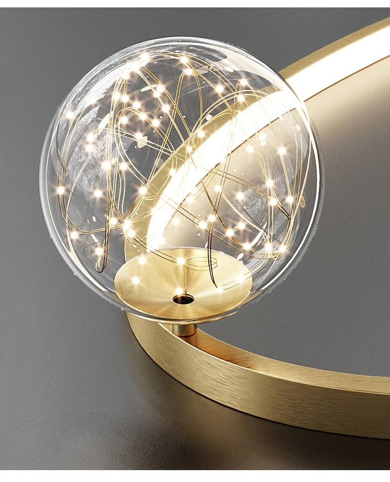 Modern Minimalist LED Ceiling Chandelier for Living Room, Bedroom, or Dining Room