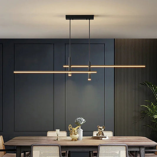 Luxury Cross Metal LED Pendant Lights for Dining, Study & Bar Areas