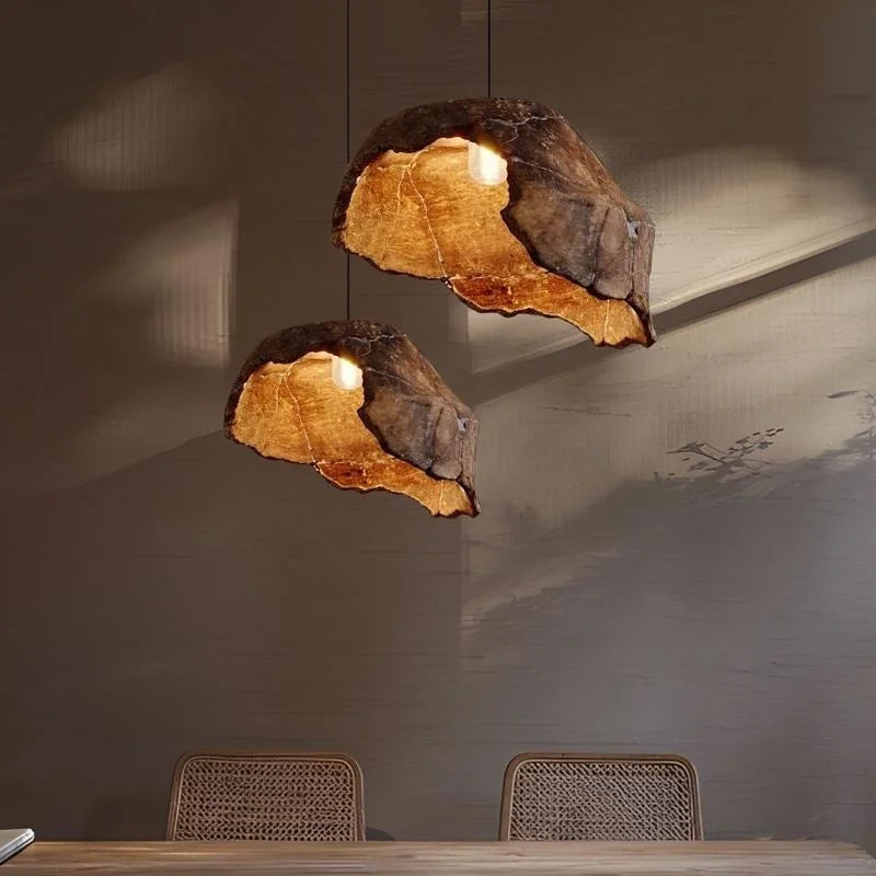 Wabi Sabi Style Pendant Lamp With Artistic Lighting for Homestay, Tea Room, Bar & Coffee Shop Decor