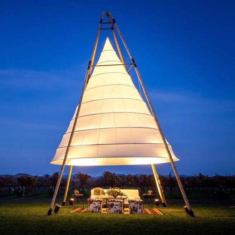 Internet Celebrity Lantern Tent – Stylish Conical Tent for Outdoor Holidays, Camps, & Events